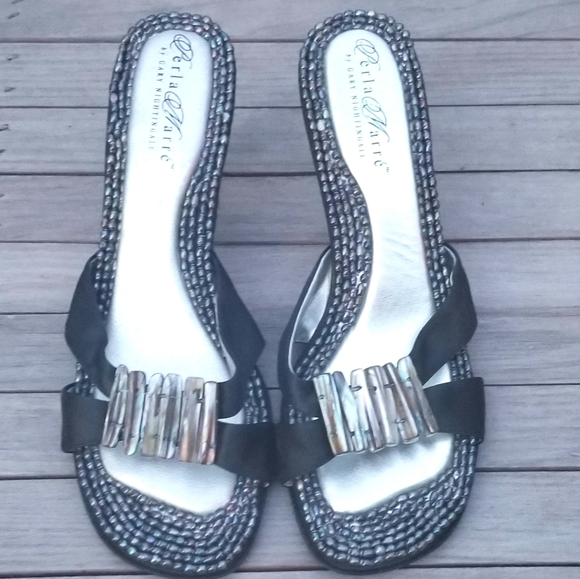 Womans Italian Leather Perla Marrè Sz 7 - Picture 5 of 7